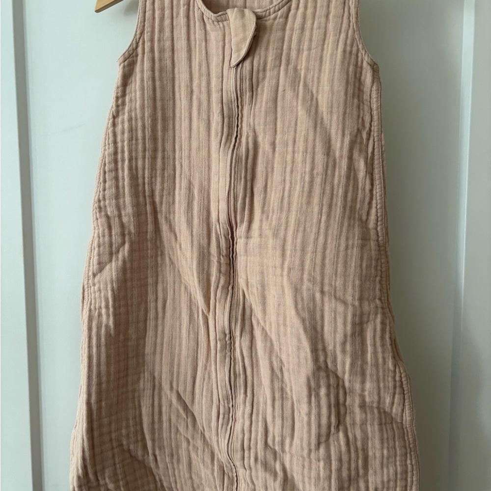 Mushie organic cotton dusty pink sleep sack 0-6 months